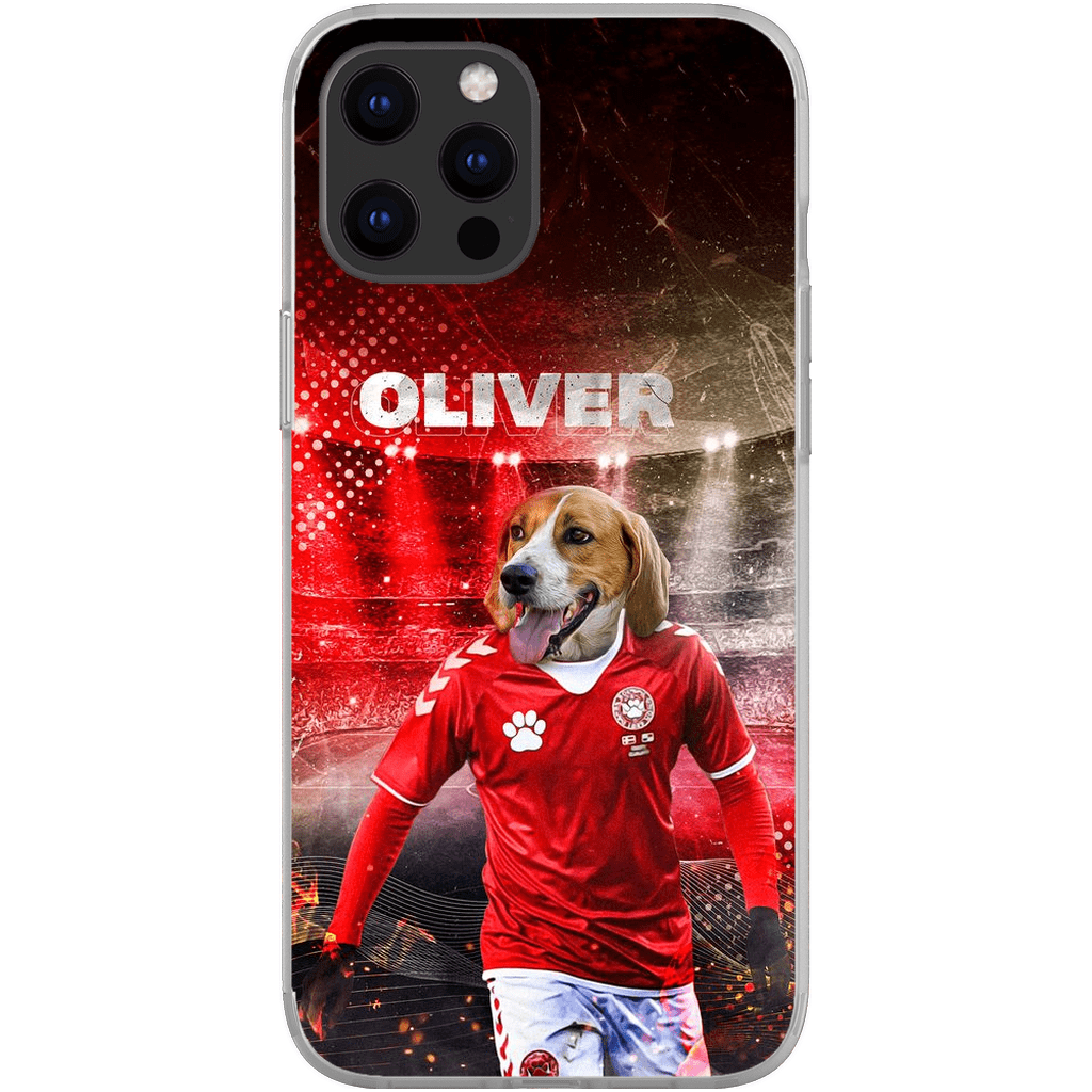 &#39;Denmark Doggos Soccer&#39; Personalized Phone Case