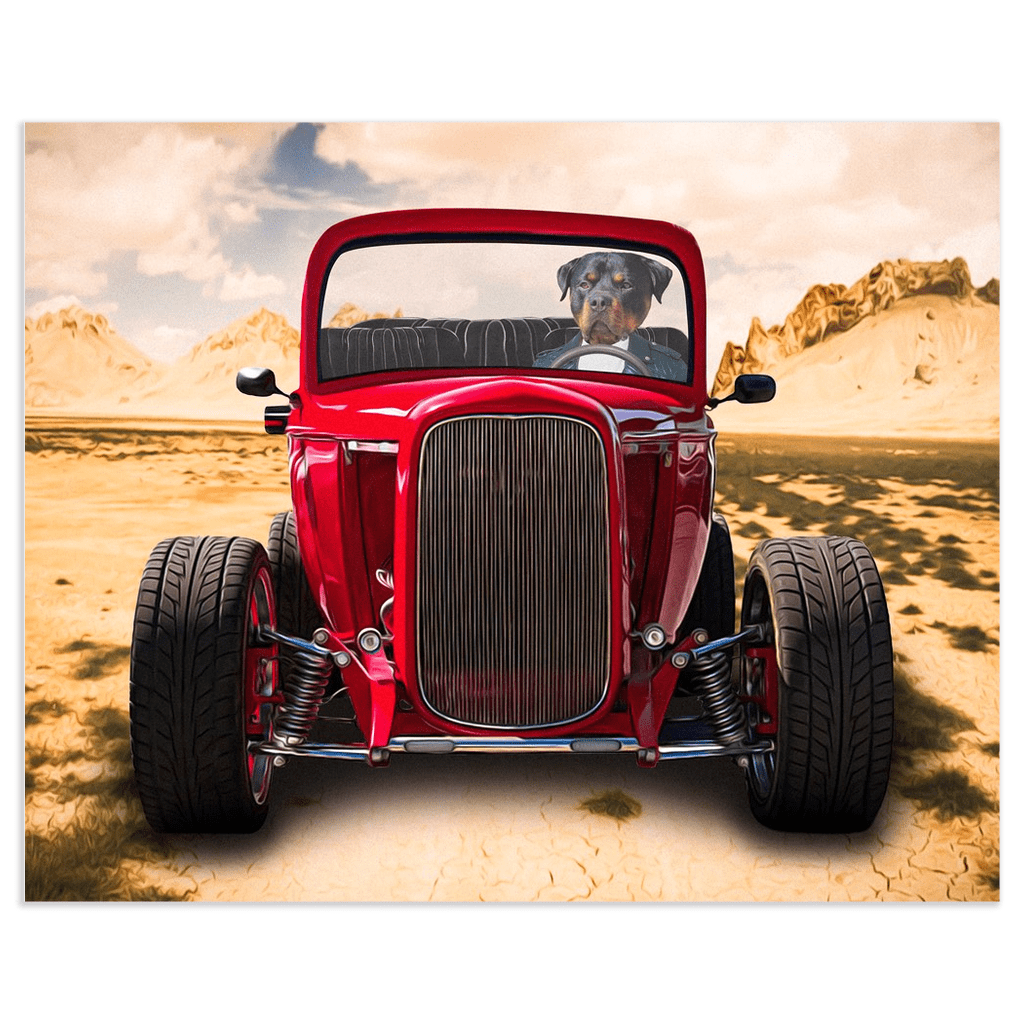 &#39;The Hot Rod&#39; Personalized Pet Poster