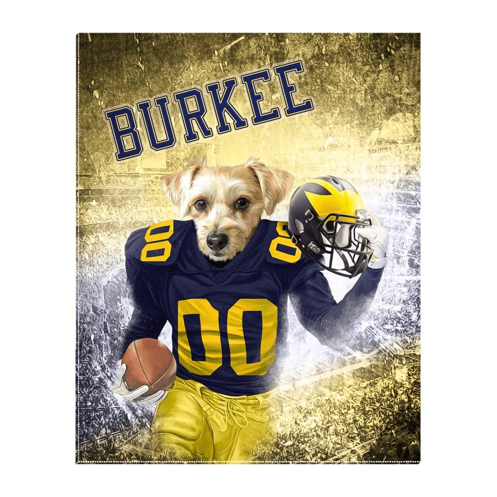 &#39;Michigan Doggos&#39; Personalized Pet Standing Canvas