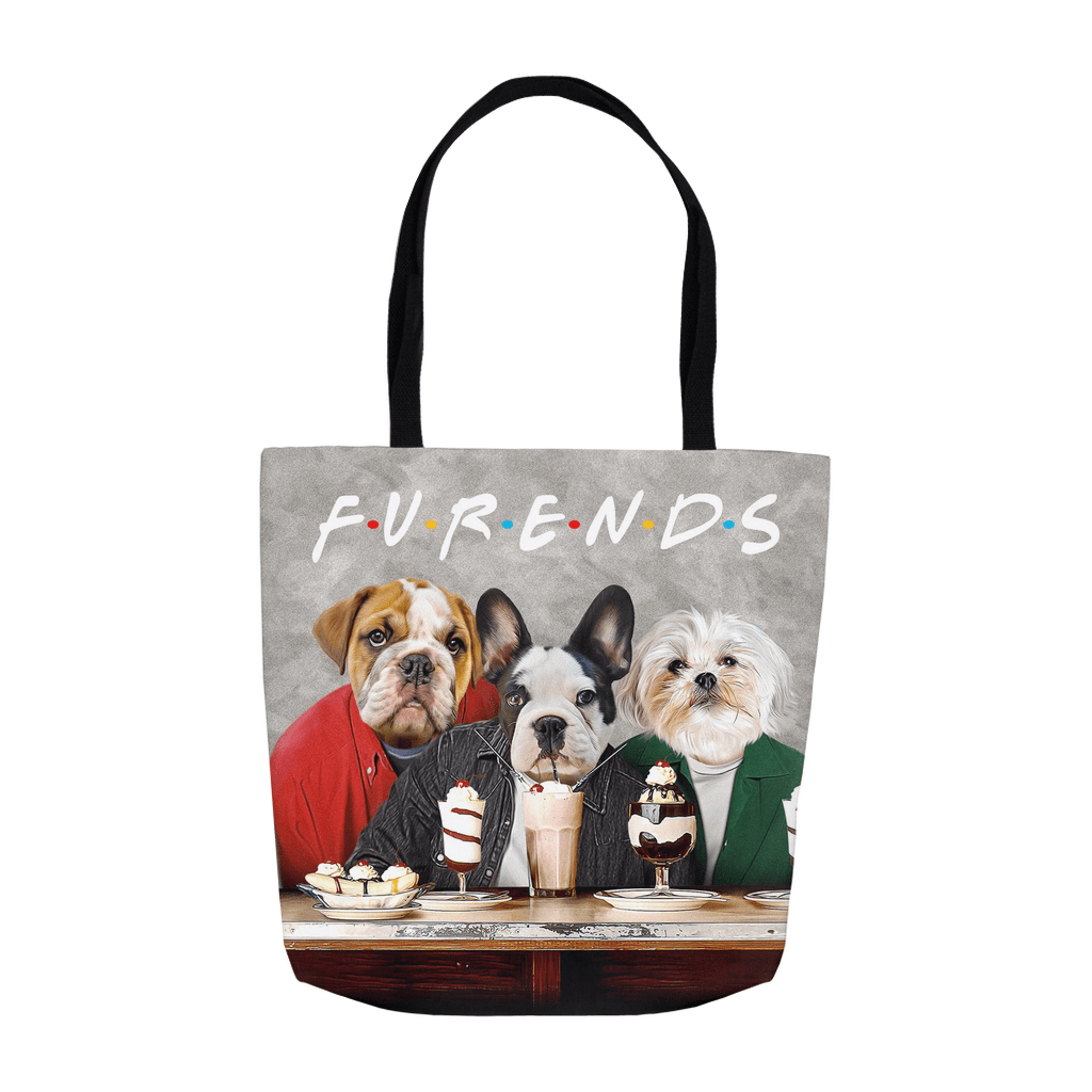 &#39;Furends&#39; Personalized 3 Pet Tote Bag