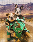 'Kawadawgi Riders' Personalized 2 Pet Puzzle