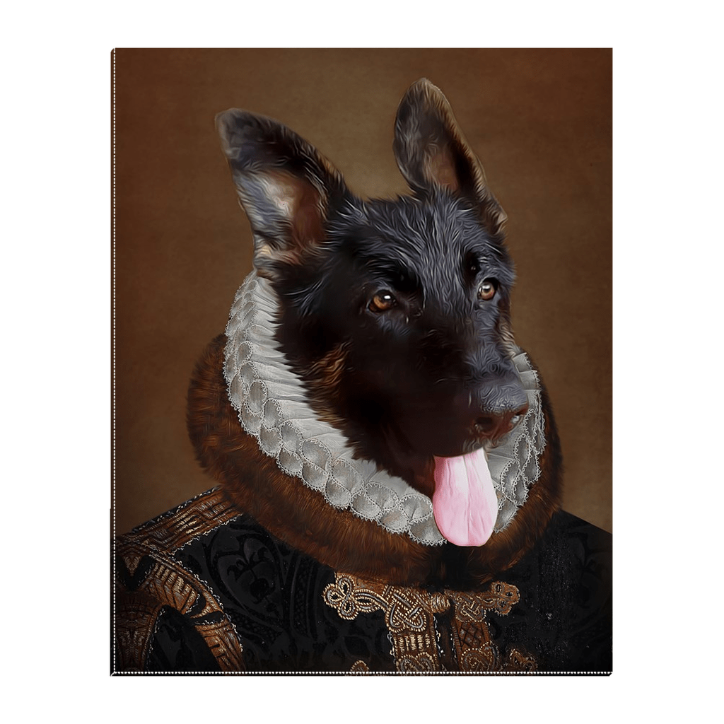 &#39;The Duke&#39; Personalized Pet Standing Canvas