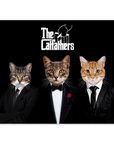 'The Catfathers' Personalized 3 Pet Poster