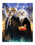 'Harry Dogger 2' Personalized 2 Pet Standing Canvas