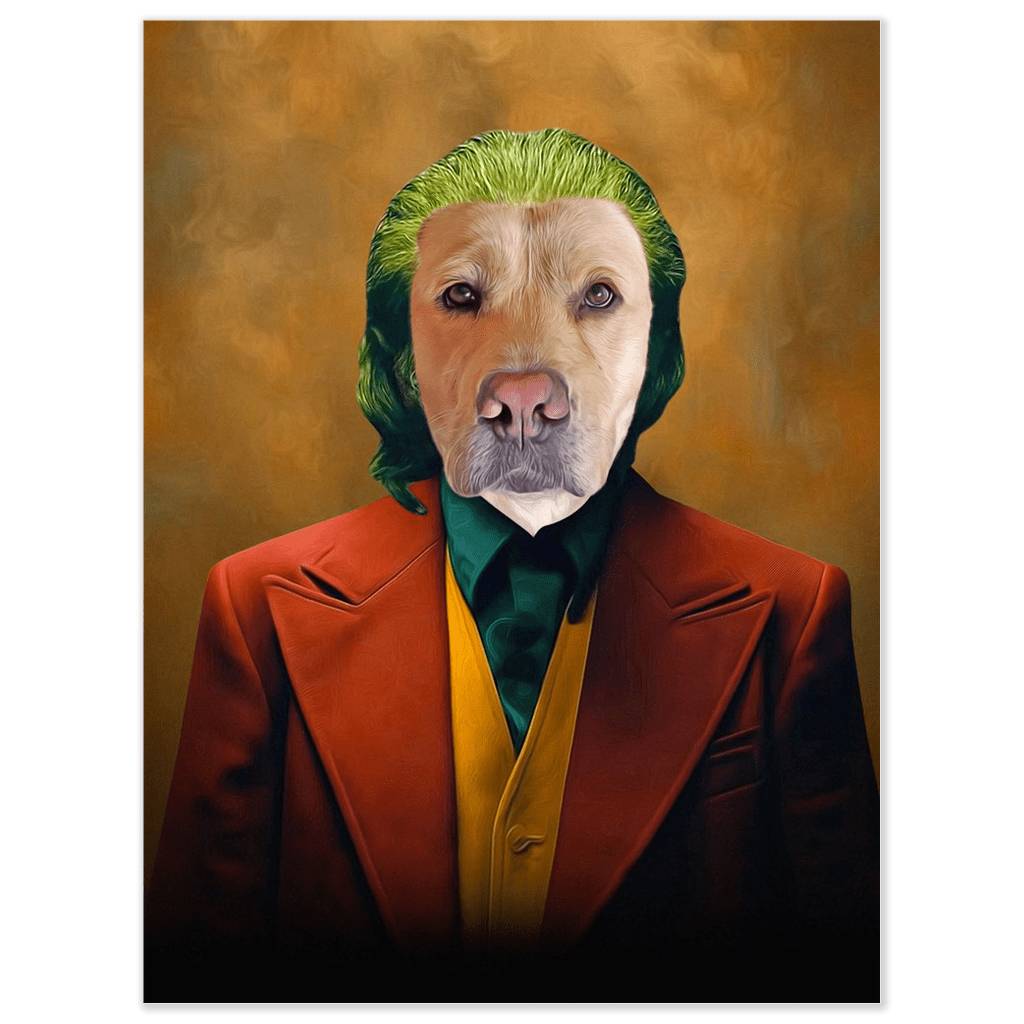 &#39;Joker Doggo&#39; Personalized Pet Poster