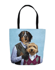 Bolsa de mano personalizada para 2 mascotas 'Step Doggo &amp; Doggette'