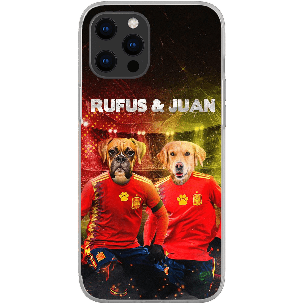 &#39;Spain Doggos&#39; Personalized 2 Pet Phone Case