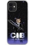 'Cat in Black' Personalized Phone Case