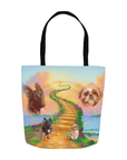 'The Rainbow Bridge 2 Pet' Personalized 2 Pet Tote Bag