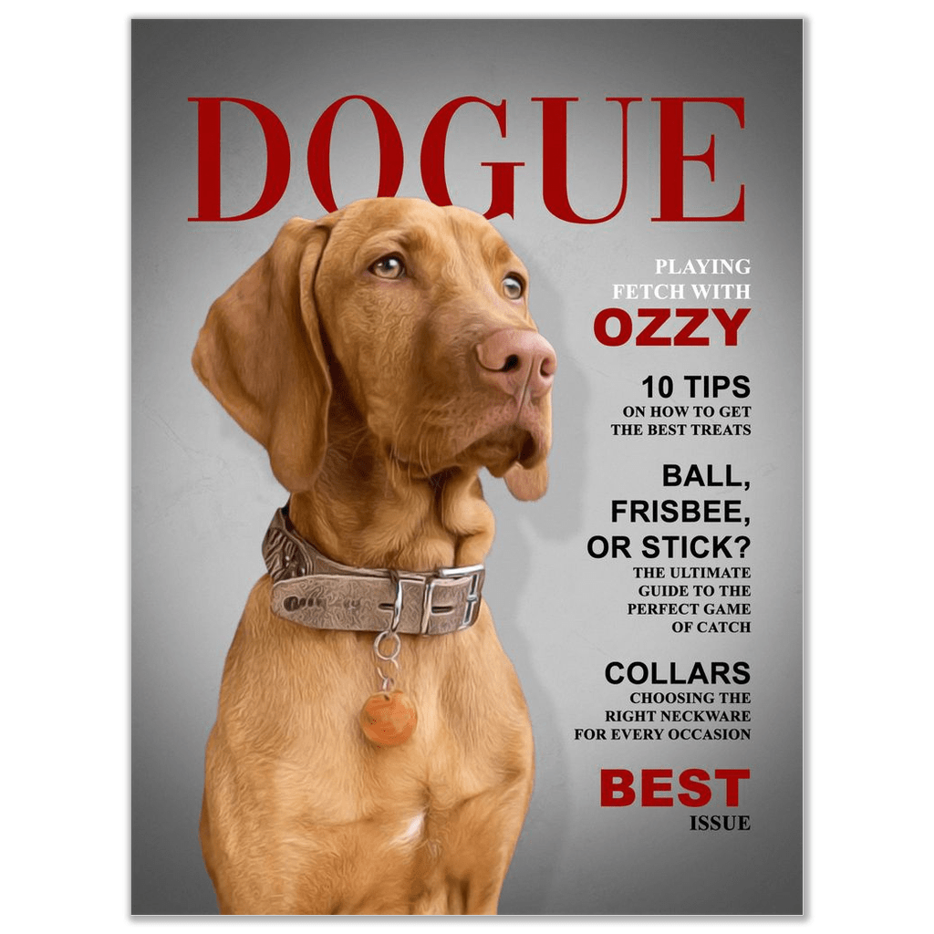 &#39;Dogue&#39; Personalized Pet Poster