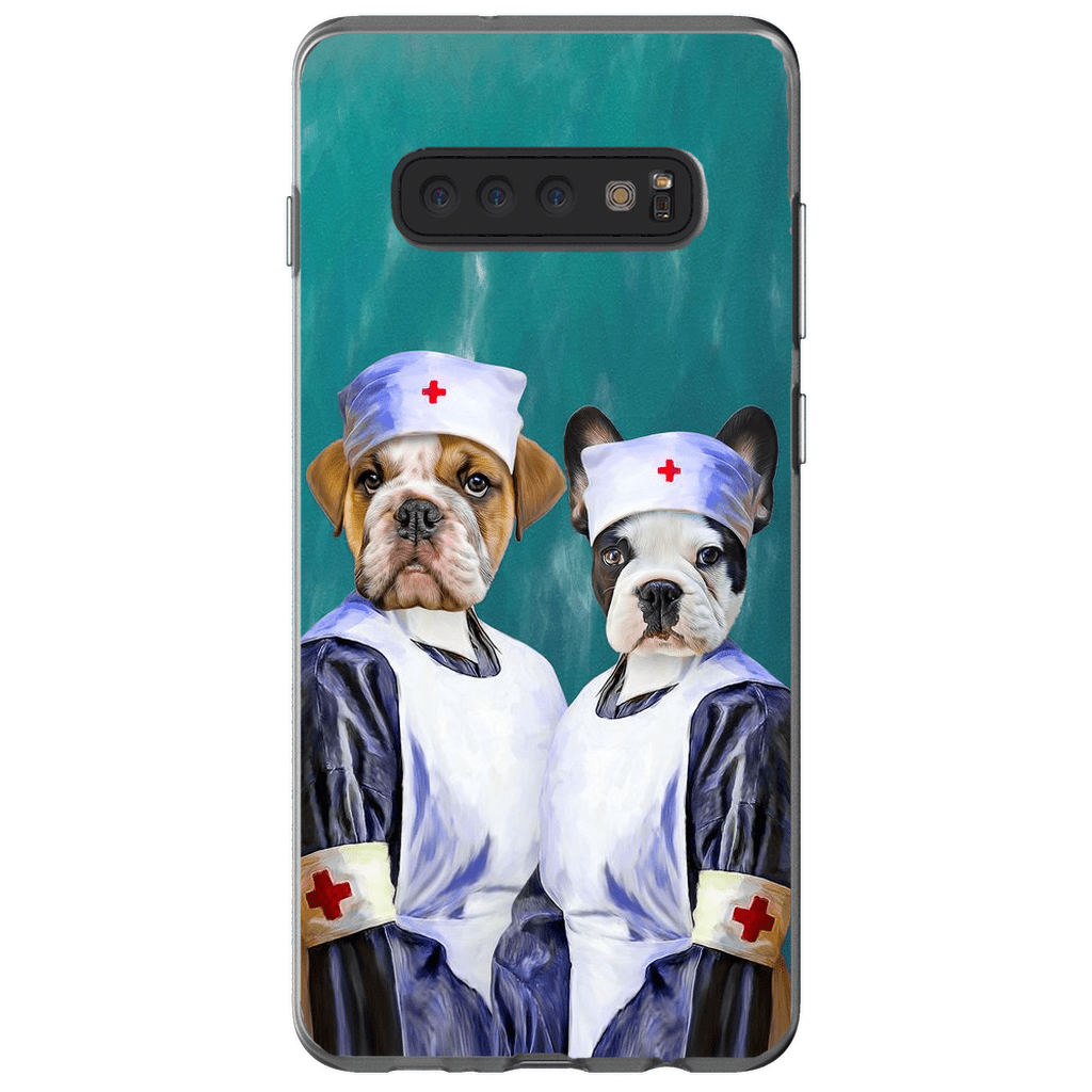 &#39;The Nurses&#39; Personalized 2 Pet Phone Case