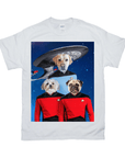 Camiseta personalizada con 3 mascotas 'Doggo-Trek'