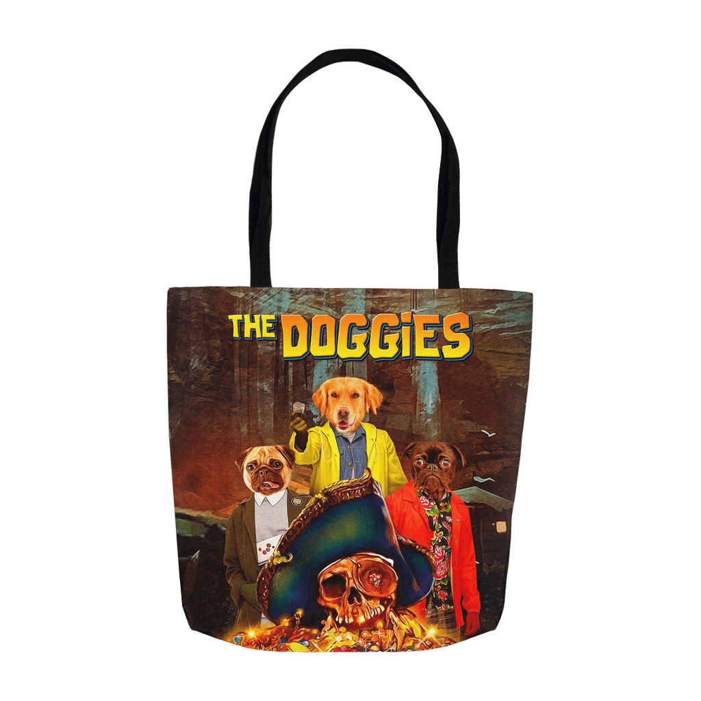 &#39;The Doggies&#39; Personalized 3 Pet Tote Bag