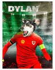 'Wales Doggos Soccer' Personalized Pet Poster