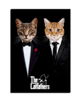 'The Catfathers' Personalized 2 Pet Standing Canvas