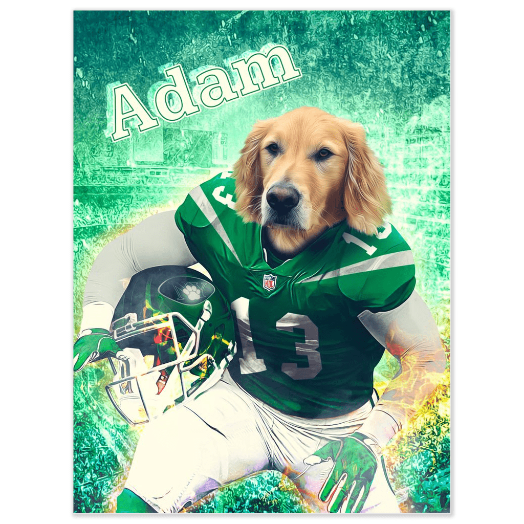 &#39;New York Jet-Doggos&#39; Personalized Pet Poster