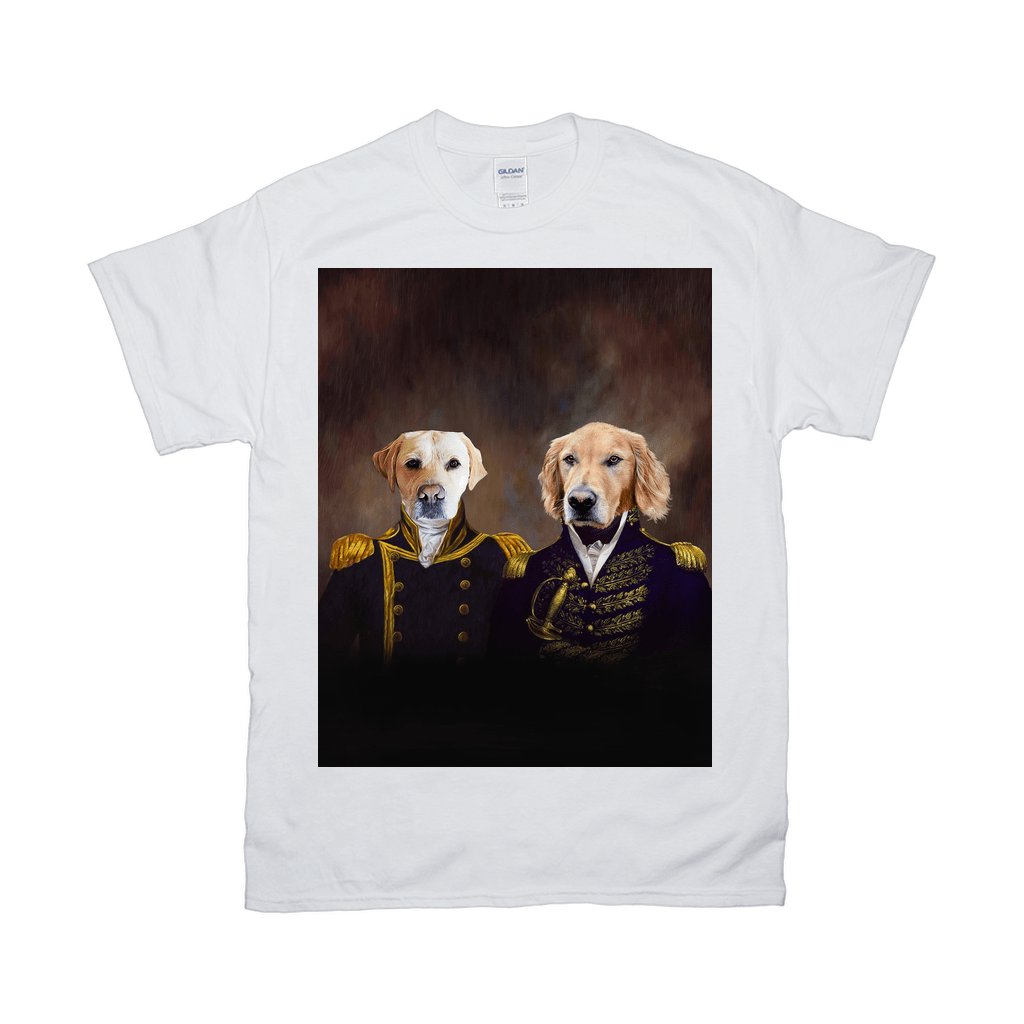 Camiseta personalizada con 2 mascotas &#39;El almirante y el capitán&#39; 