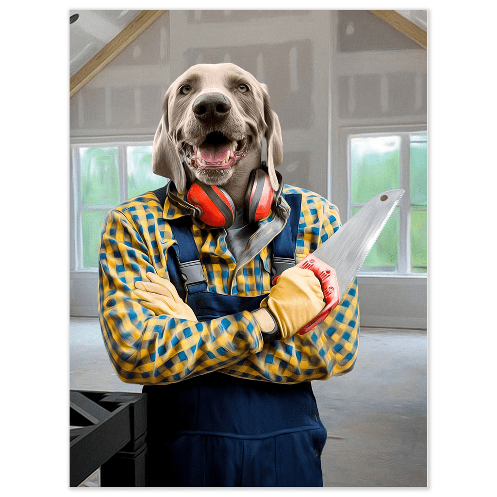 &#39;The Carpenter&#39; Personalized Pet Poster