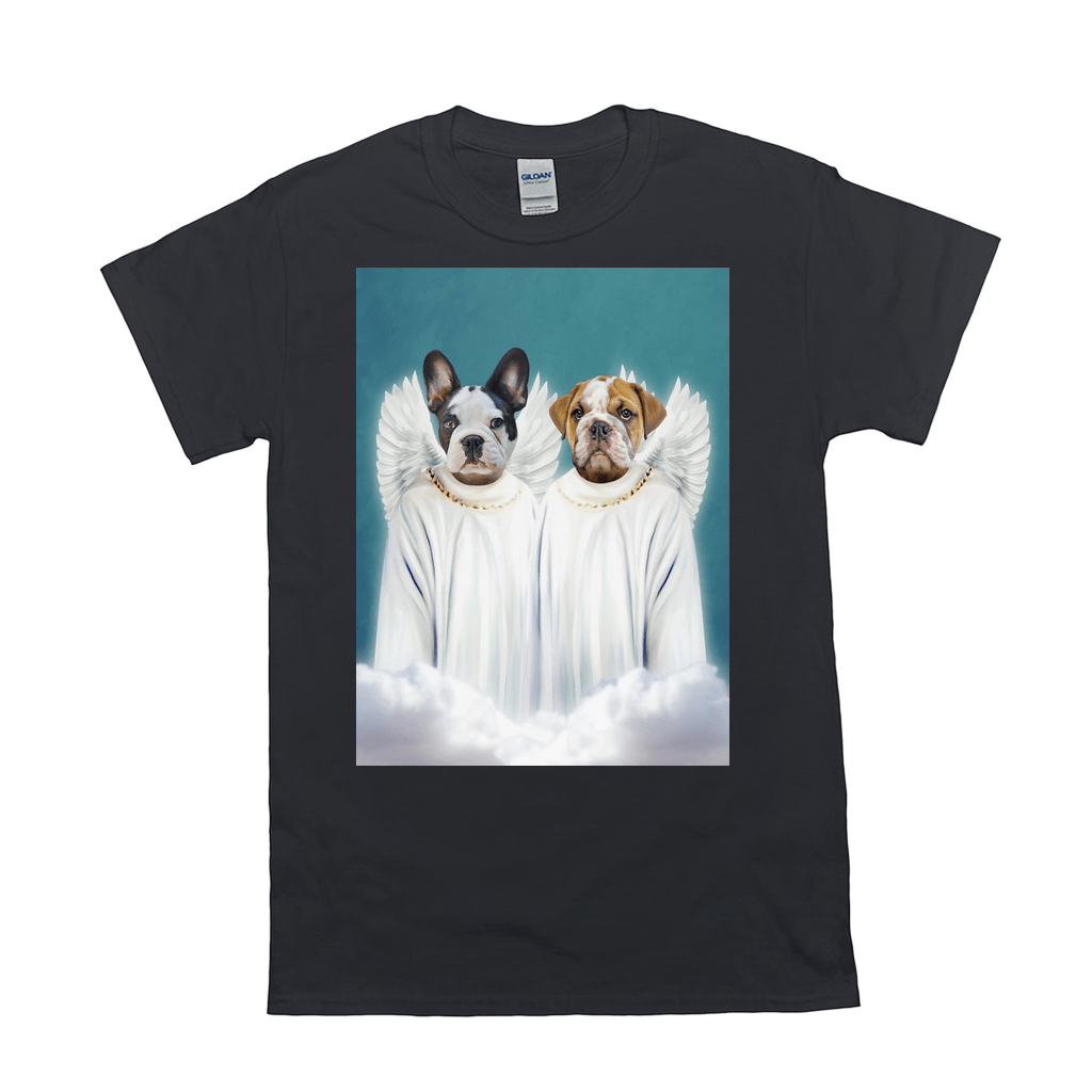 &#39;2 Angels&#39; Personalized Pet T-Shirt
