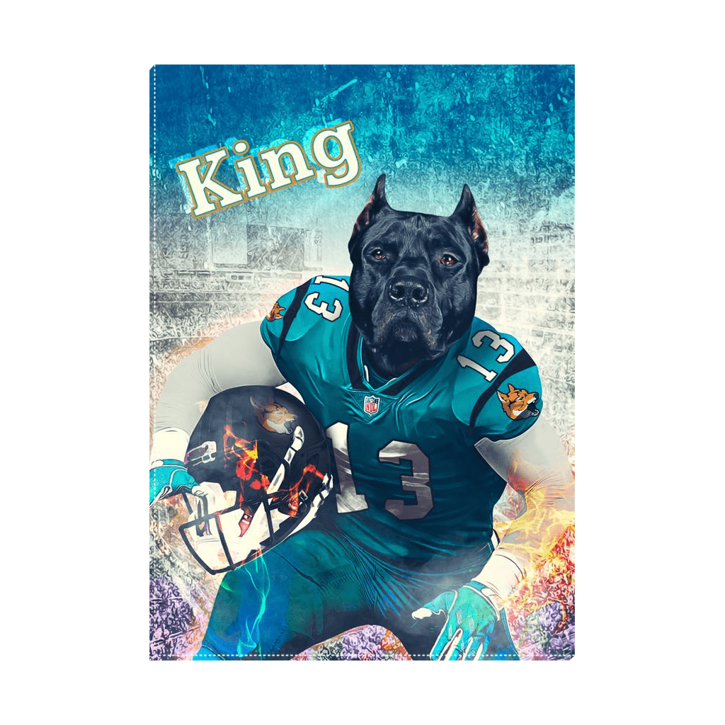 &#39;Jacksonville Doggos&#39; Personalized Pet Standing Canvas