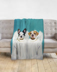 '2 Angels' Personalized 2 Pet Blanket