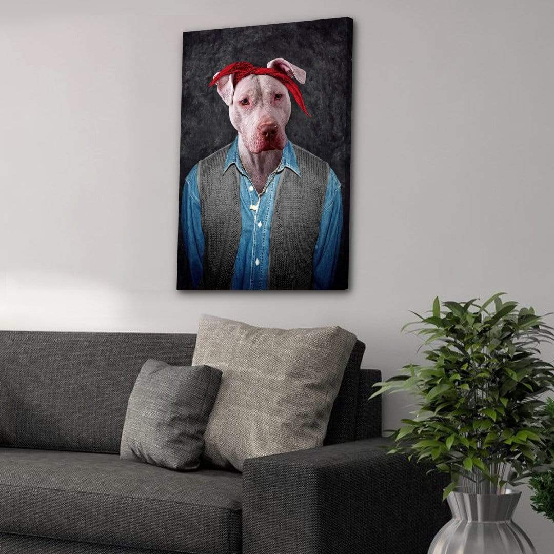 &#39;2Pac Dogkur&#39; Personalized Pet Canvas