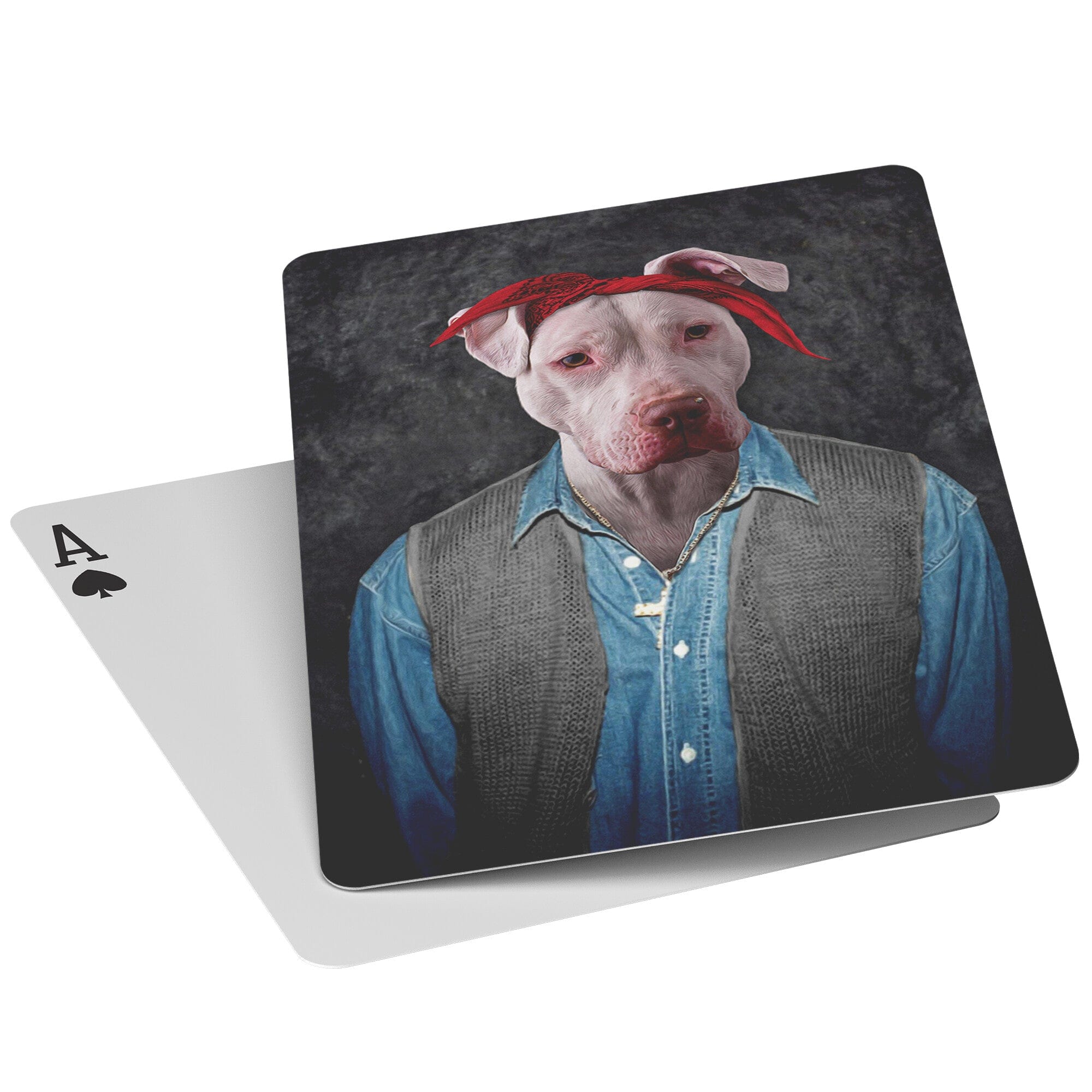 &#39;2Pac Dogkur&#39; Personalized Pet Playing Cards
