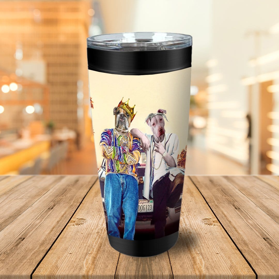 &#39;2Paw and Notorious D.O.G. California Edition&#39; Personalized 2 Pet Tumbler