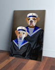 'The Sailors' Personalized 2 Pet Canvas