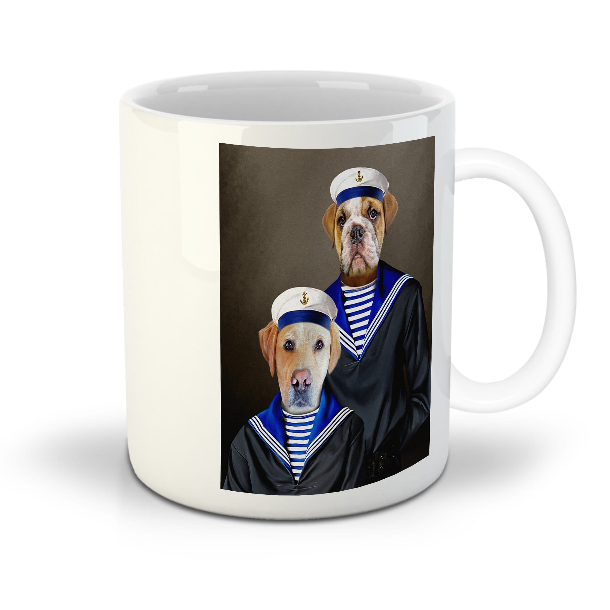 &#39;The Sailors&#39; Custom 2 Pets Mug