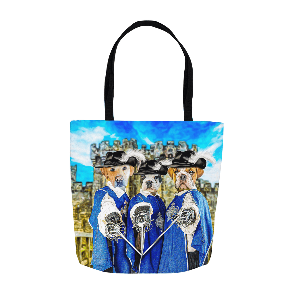 &#39;3 Musketeers&#39; Personalized 3 Pet Tote Bag