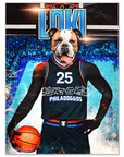 Póster Mascota personalizada 'Philadoggos 76ers'