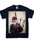 'The Bagpiper' Personalized Pet T-Shirt