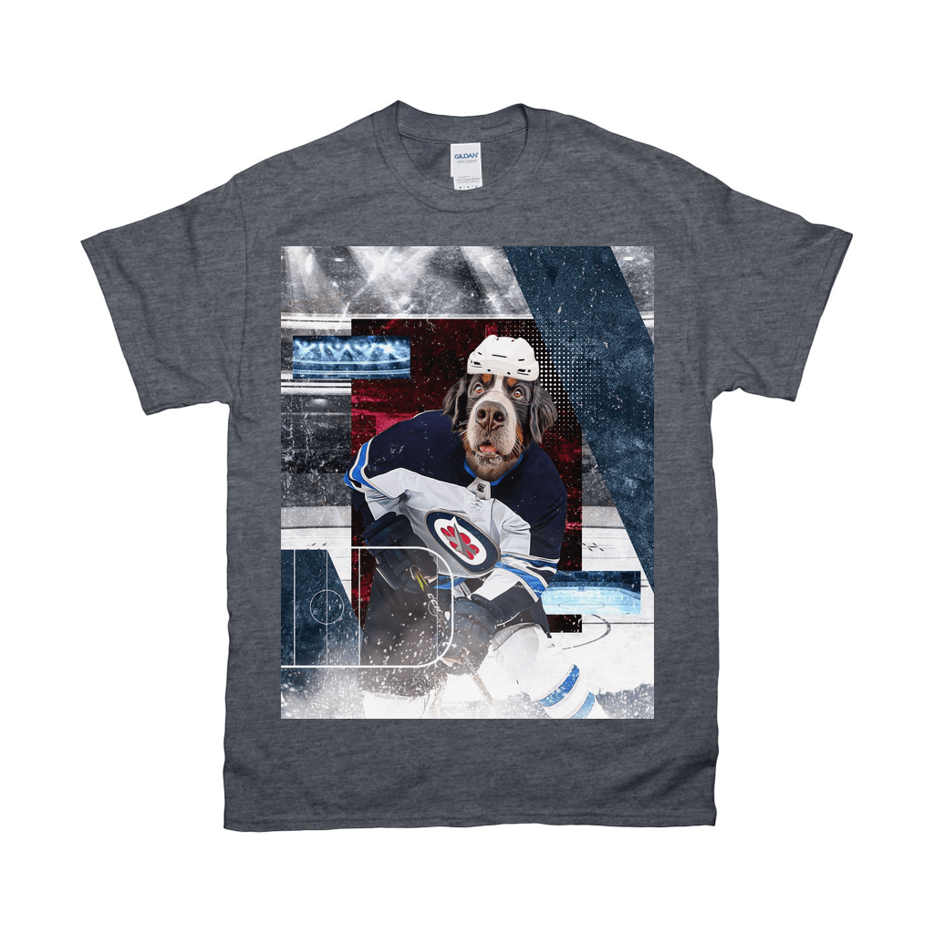 &#39;Winnepeg Doggos Hockey&#39; Personalized Pet T-Shirt