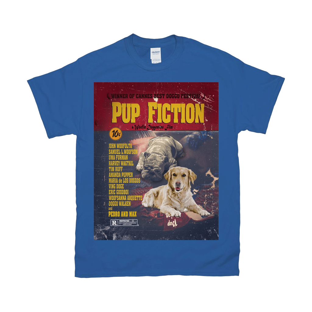 Camiseta personalizada para 2 mascotas &#39;Pup Fiction&#39; 