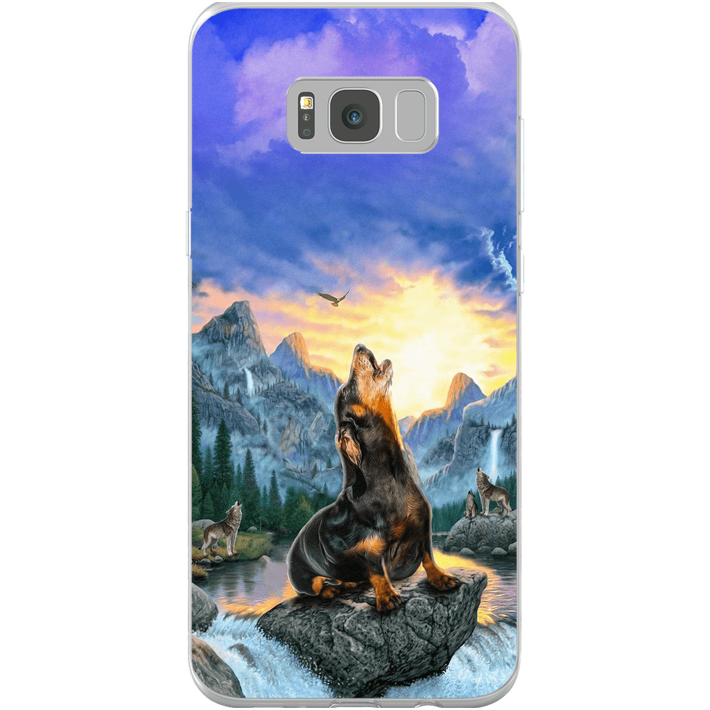 &#39;The Retro Wolf&#39; Personalized Phone Case