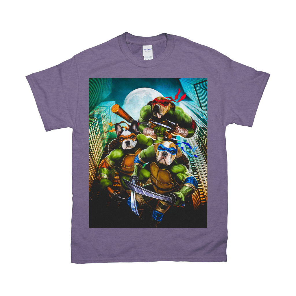 &#39;Teenage Mutant Ninja Doggos&#39; Personalized 3 Pet T-Shirt