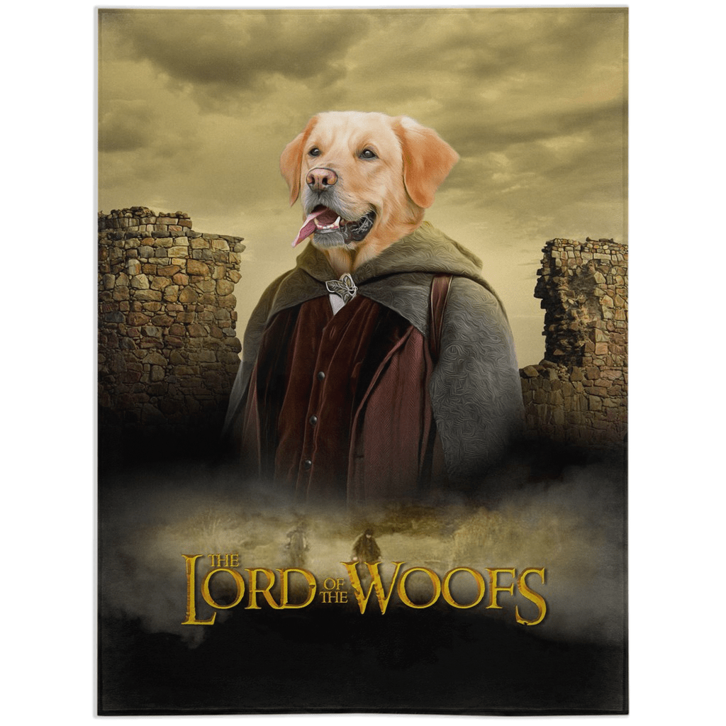 Manta personalizada para mascotas &#39;El señor de los Woofs&#39; 