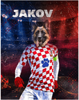 Puzzle personalizado para mascotas 'Fútbol Doggos de Croacia'