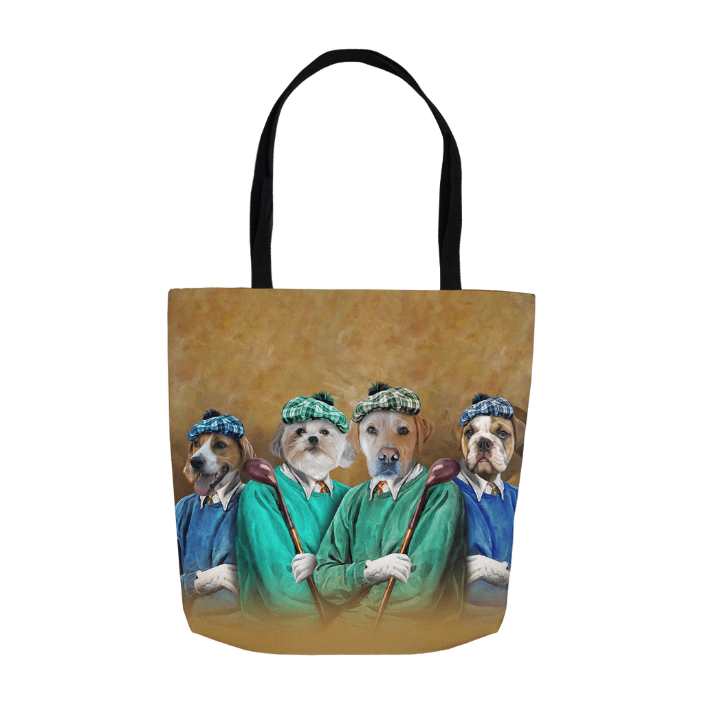 &#39;The Golfers&#39; Personalized 4 Pet Tote Bag