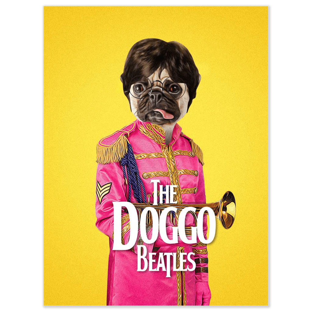 &#39;The Doggo Beatles&#39; Personalized Pet Poster