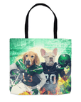 'New York Jet-Doggos' Personalized 2 Pet Tote Bag