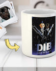 Dogs in Black Personalized 2 Pet Mug