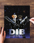 'Dogs in Black' Personalized 2 Pet Puzzle