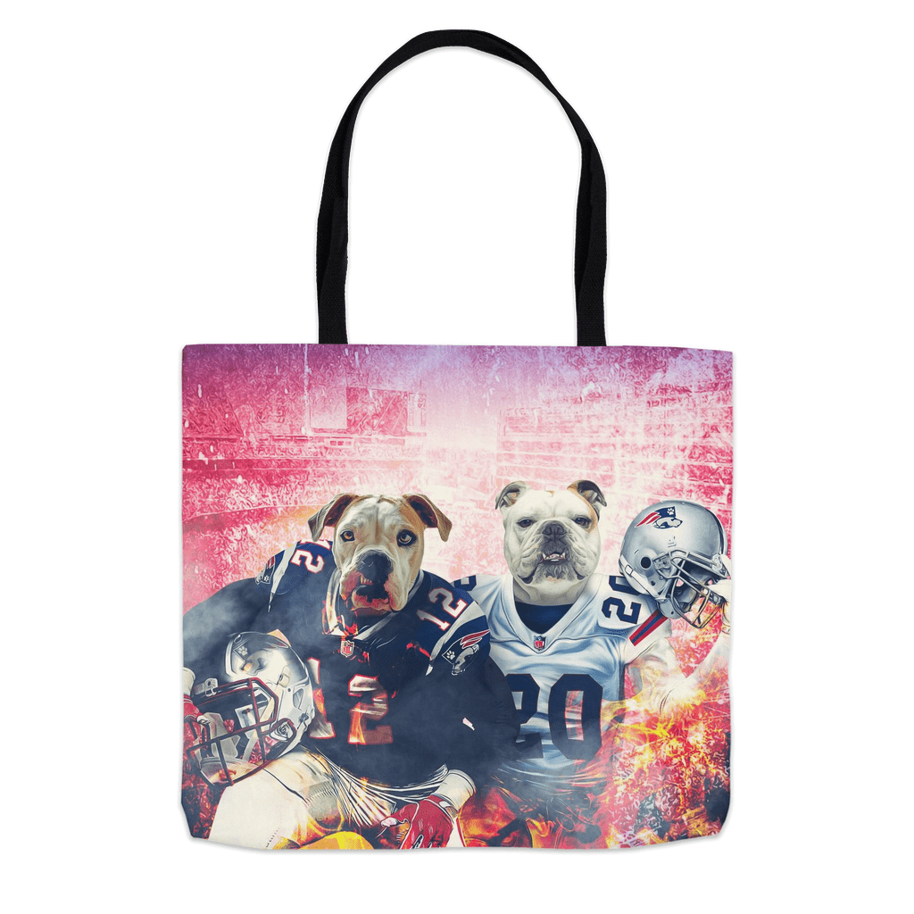 &#39;New England Doggos&#39; Personalized 2 Pet Tote Bag