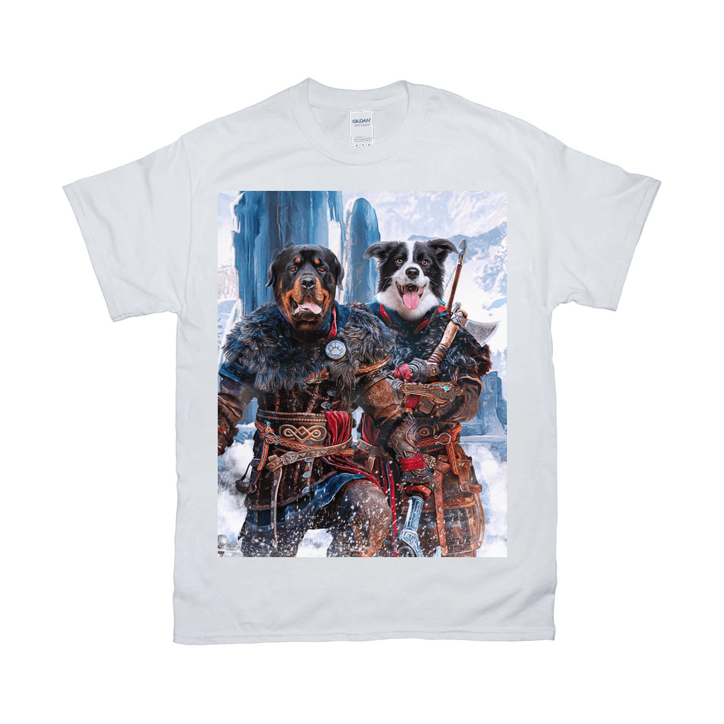 &#39;The Viking Warriors&#39; Personalized 2 Pet T-Shirt