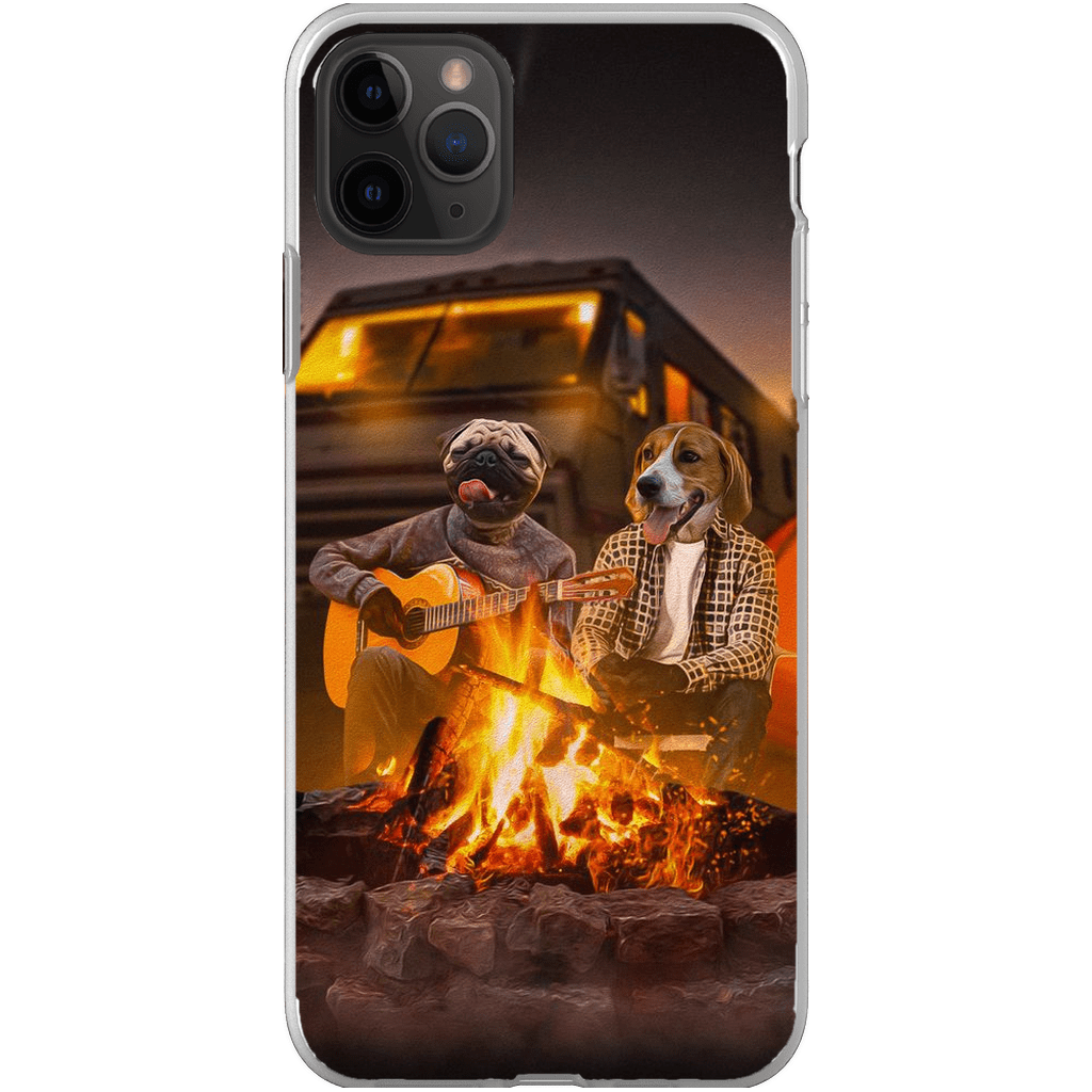 &#39;The Campers&#39; Personalized 2 Pet Phone Case