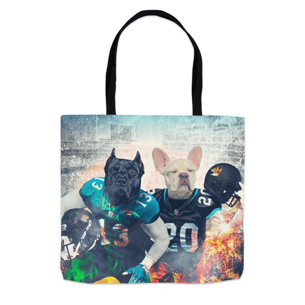 &#39;Jacksonville Doggos&#39; Personalized 2 Pet Tote Bag