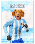 'Argentina Doggos Soccer' Personalized Pet Poster