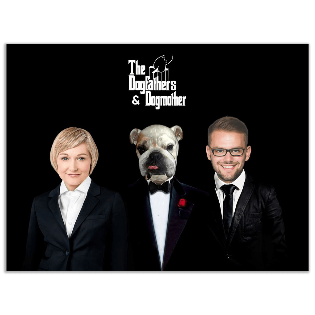 &#39;The Dogfathers &amp; Dogmother&#39; Personalized Pet/Human Poster